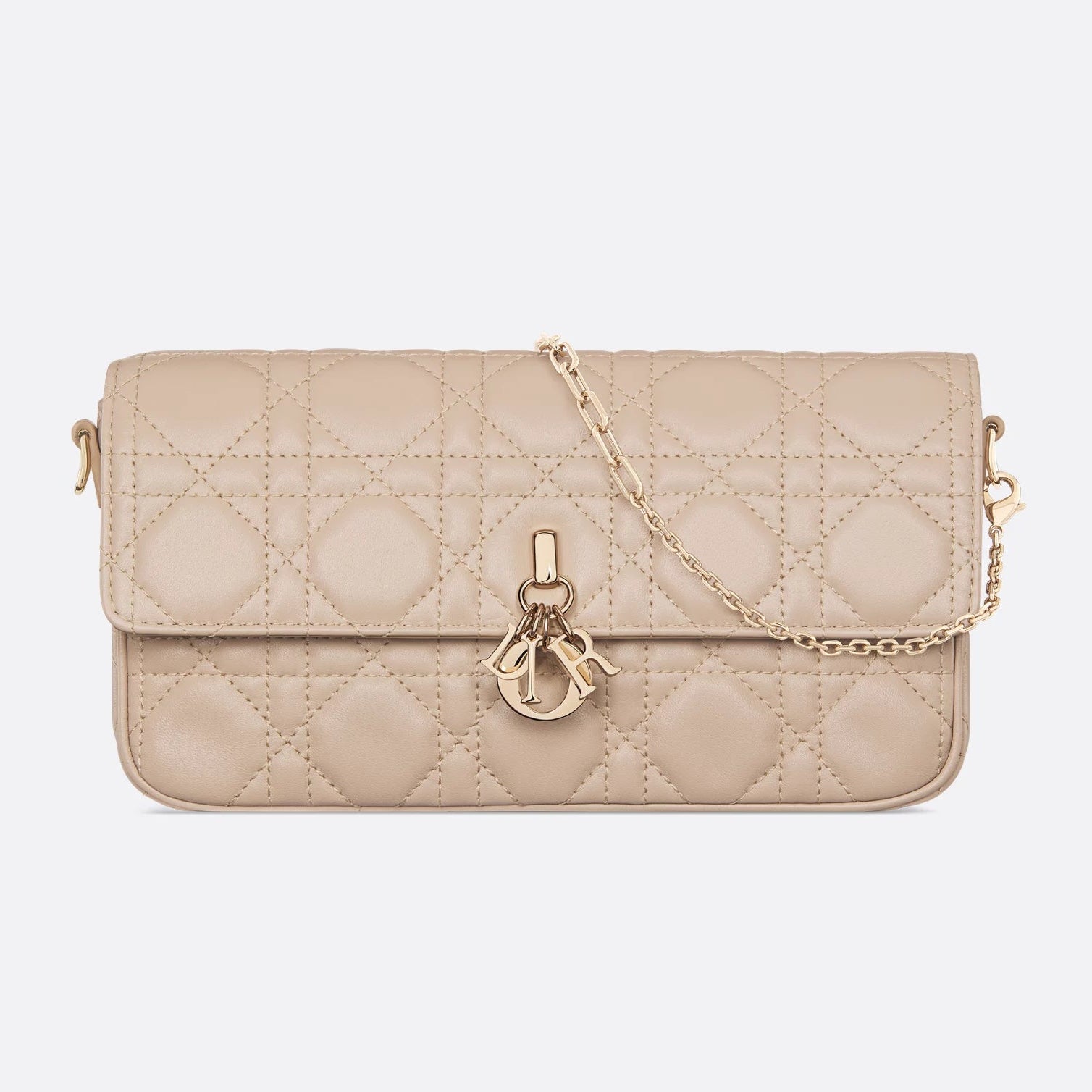 Dior My Dior Cannage Lambskin Mini Bag - Powder Beige