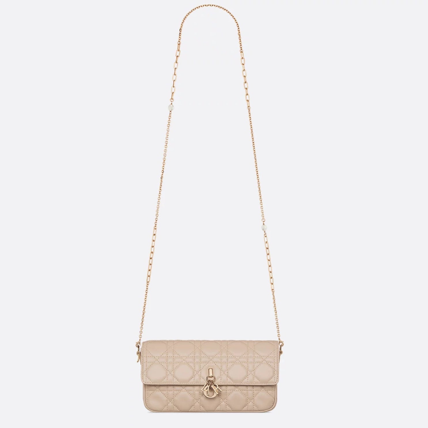 Dior My Dior Cannage Lambskin Mini Bag - Powder Beige