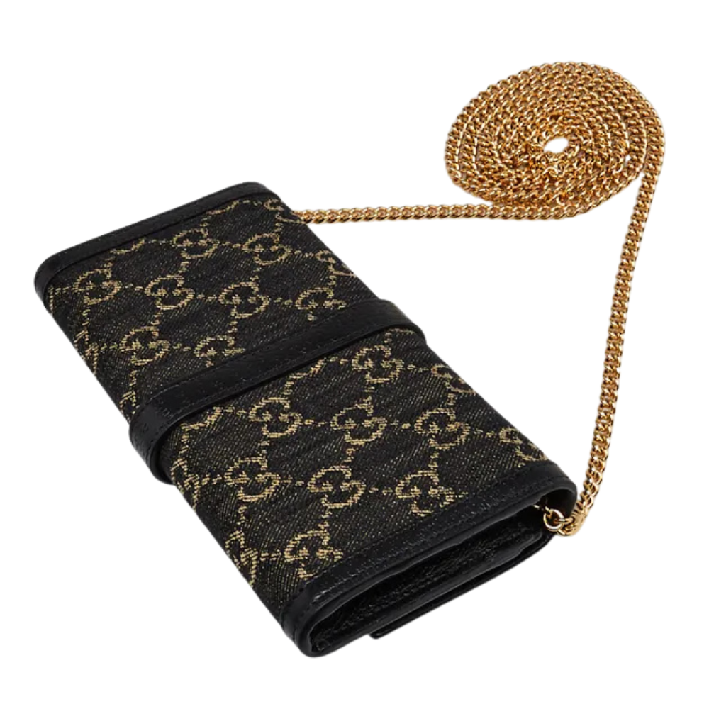 Gucci Jackie 1961 Small Chain Wallet – Black