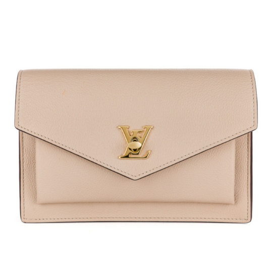 Louis Vuitton Mylockme BB Chain Pochette Bag - Beige