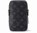Louis Vuitton Double Phone Pouch Eclipse NM - Black and Grey