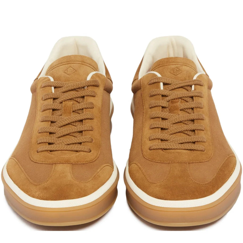 Loro Piana Tennis Walk Suede Calf Split Sneakers - Bark Wood (E0CF)