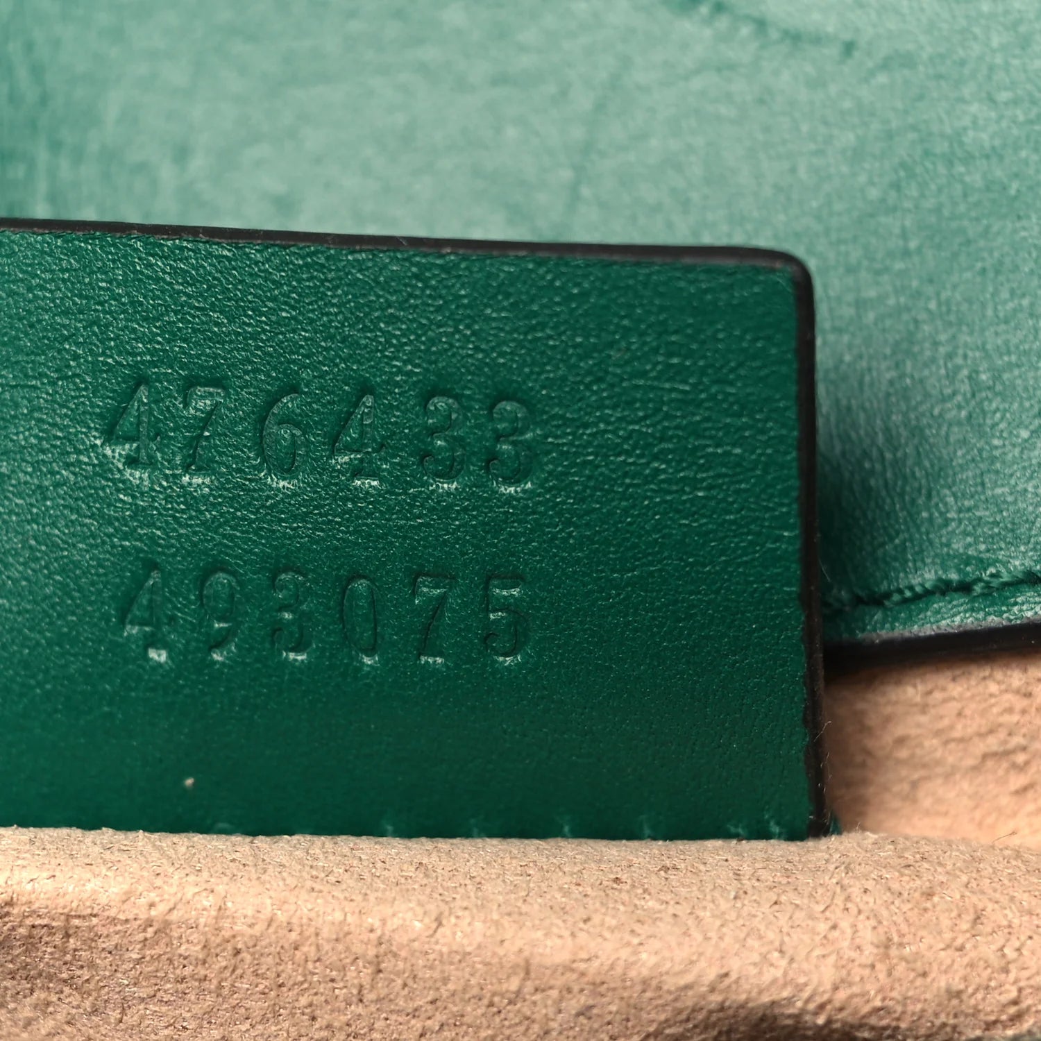 Gucci  Gold GG Marmont Mini Shoulder Bag - Green