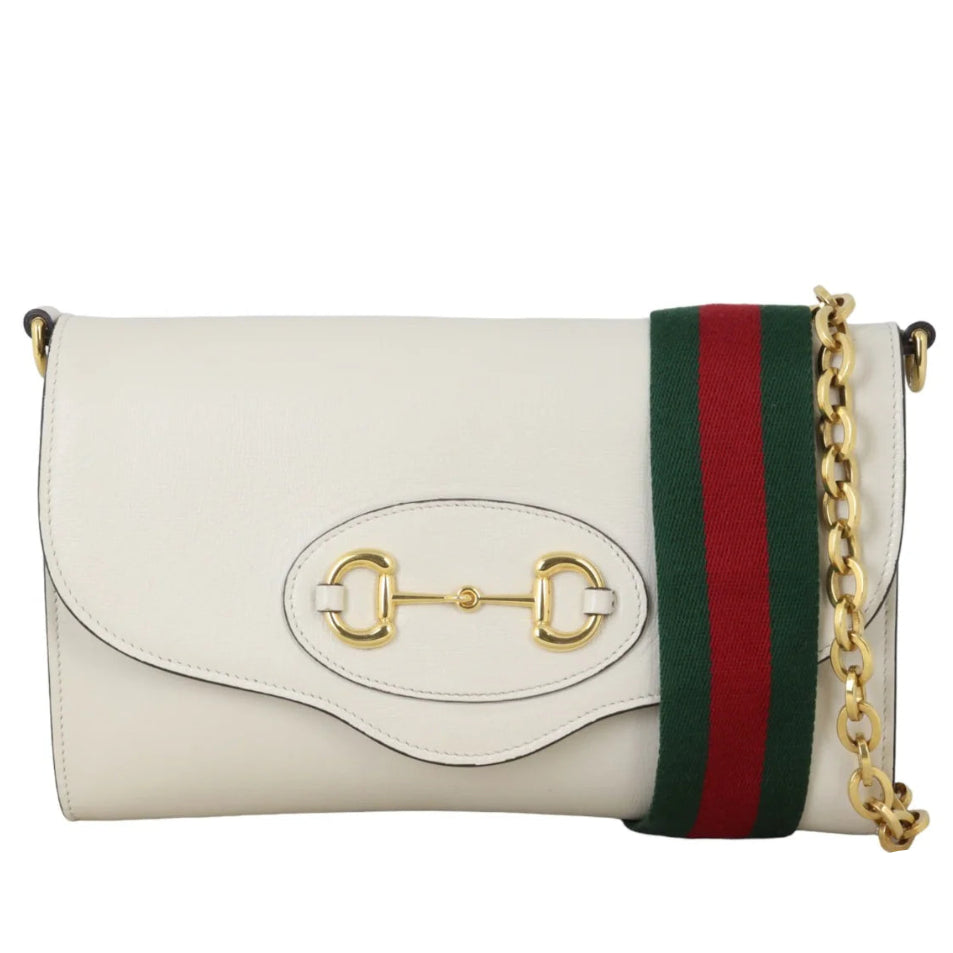 Gucci Azalea Horsebit 1955 Small Crossbody Bag – Mystic White
