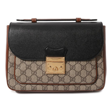 Gucci GG Supreme Padlock Shoulder Bag – Beige
