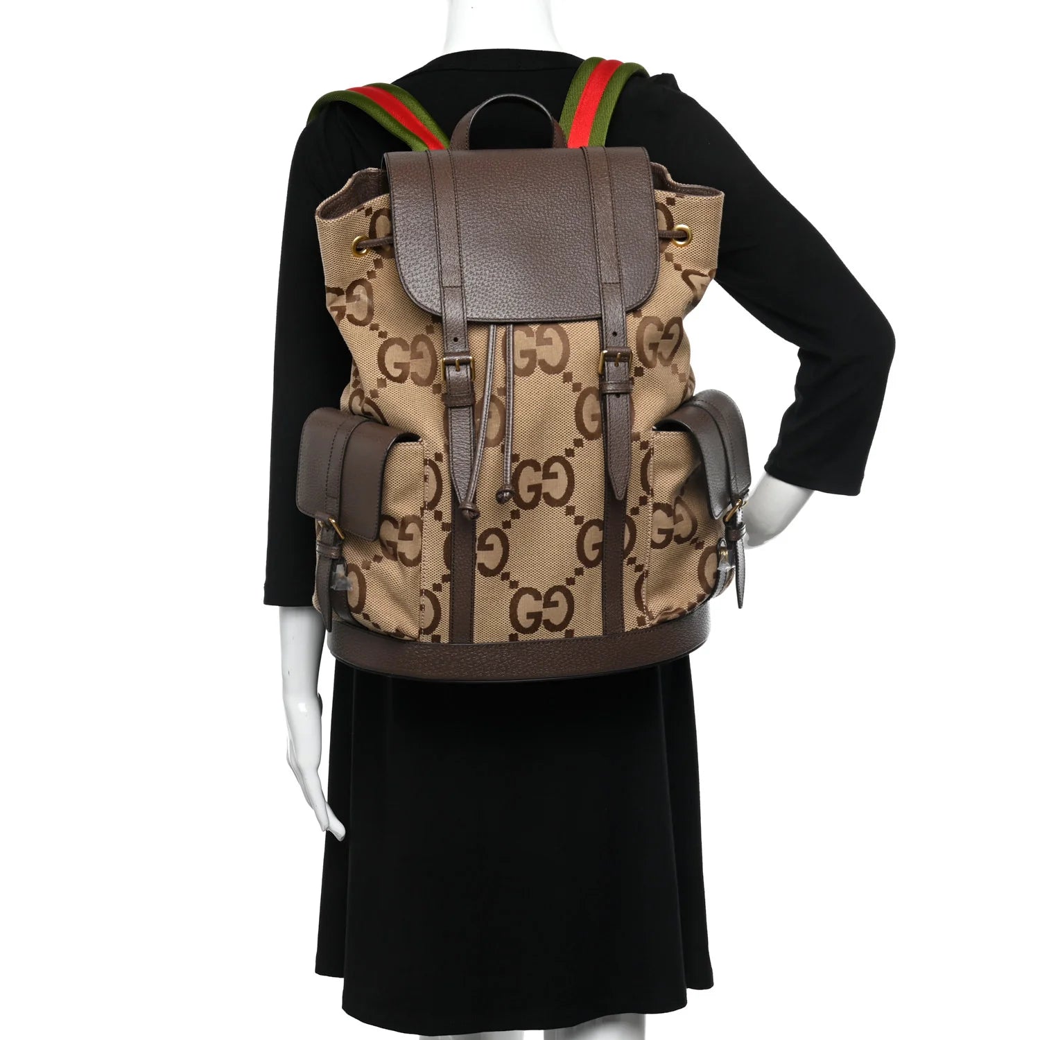 Gucci Jumbo GG Backpack – Brown