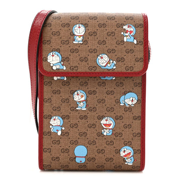 Gucci X Doraemon GG Supreme Mini Crossbody Bag – Brown