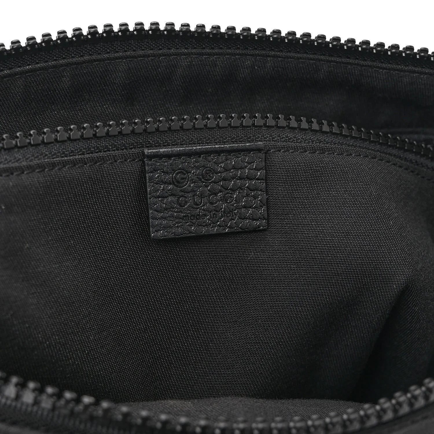 Gucci Guccissima Signature Messenger Bag – Black