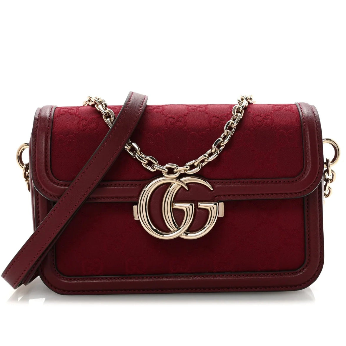 Gucci GG GO Small Shoulder Bag – Bordeaux