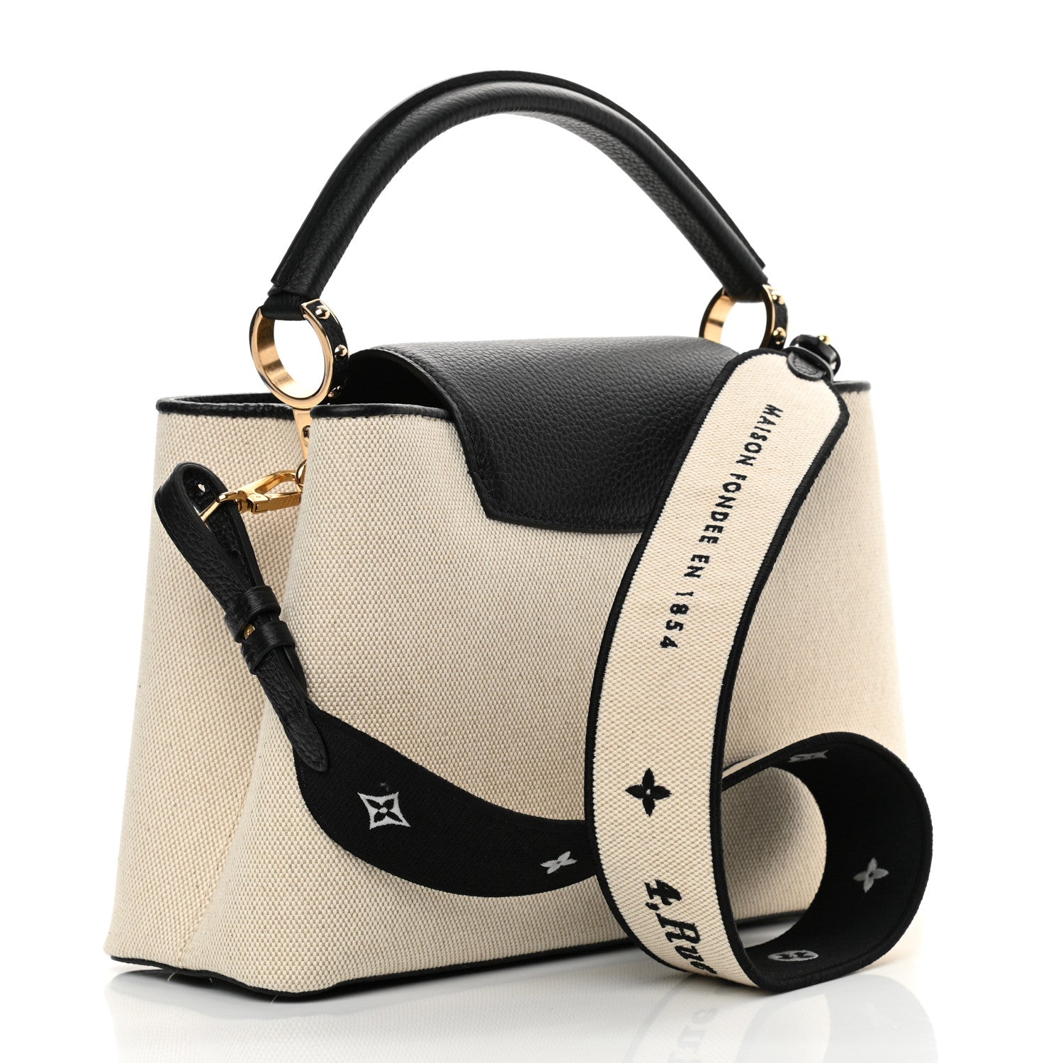 Louis Vuitton Canvas Taurillon Capucines MM Handbag –  Beige
