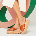 Hermes Eze 30 Sandals - Natural Brown