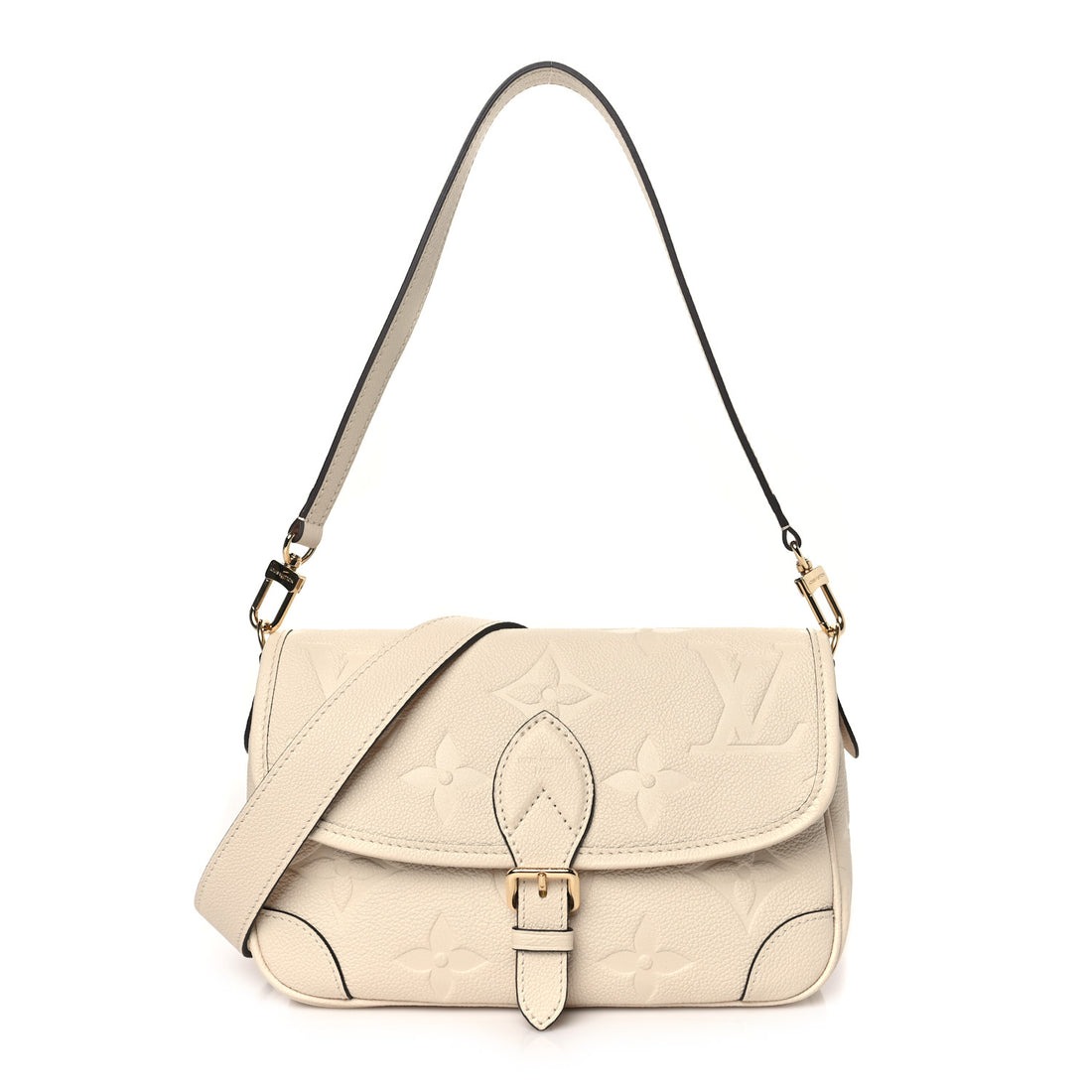 Louis Vuitton Diane Satchel Shoulder Bag - Cream