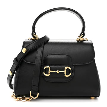 Gucci Horsebit 1955 Small Top Handle Bag - Black