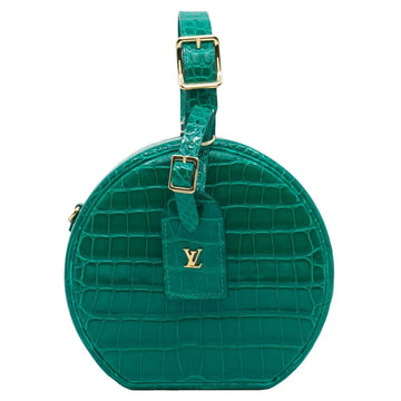 Louis Vuitton Alligator Petite Boite Chapeau Handbag - Green