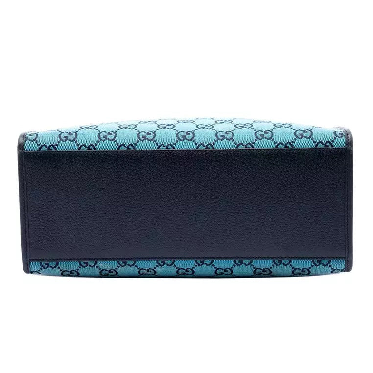Gucci Calfskin Retro Tote Bag – Blue