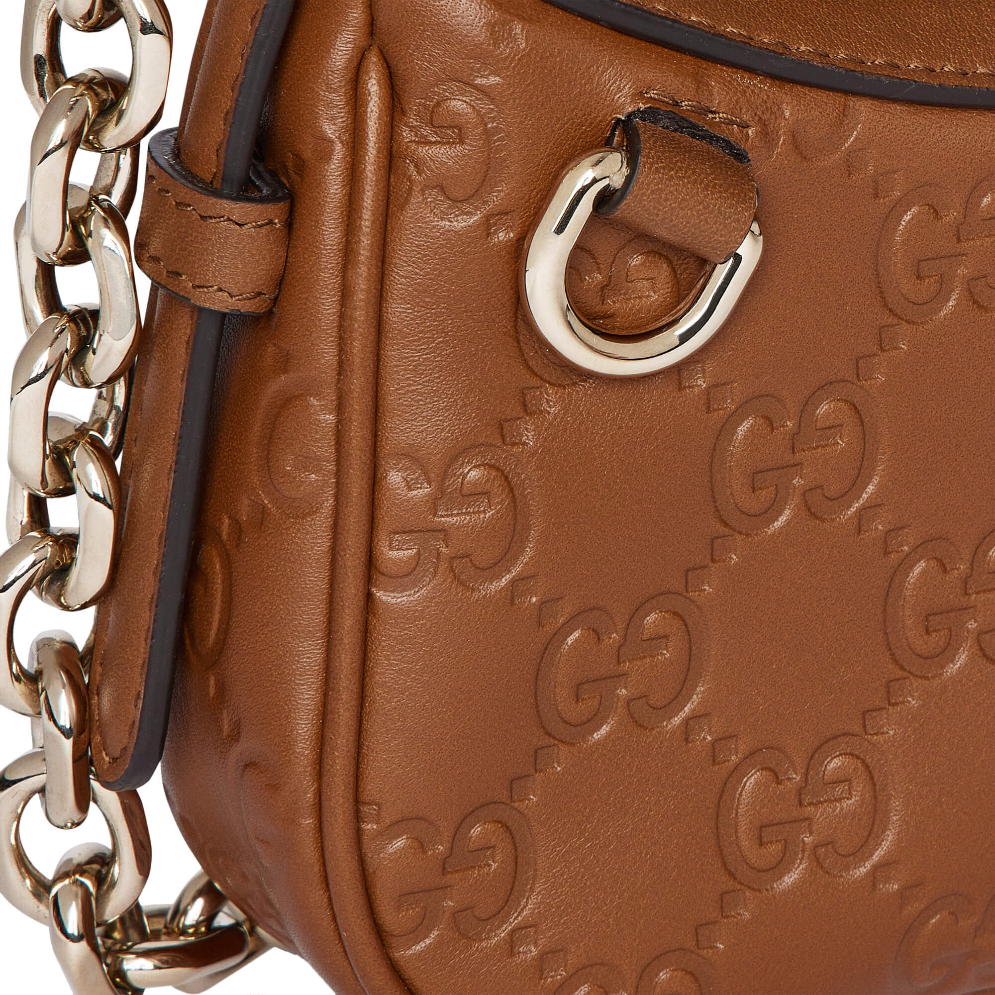 Gucci GG Emblem Mini Shoulder Bag – Brown