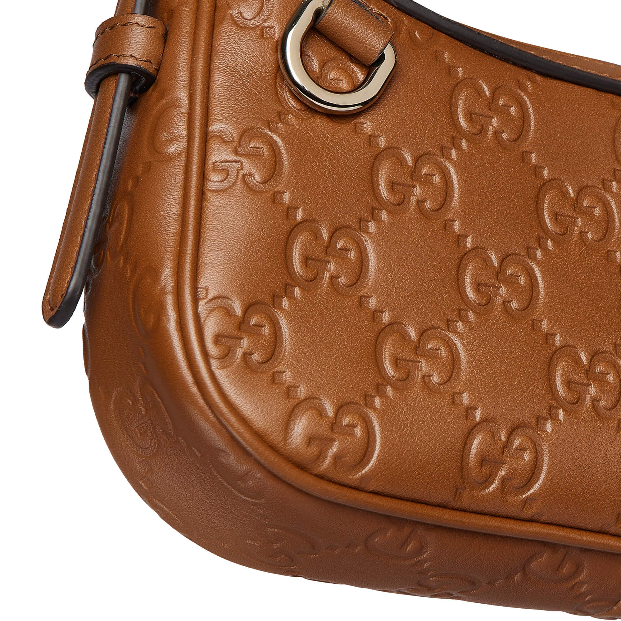 Gucci GG Emblem Mini Shoulder Bag – Brown