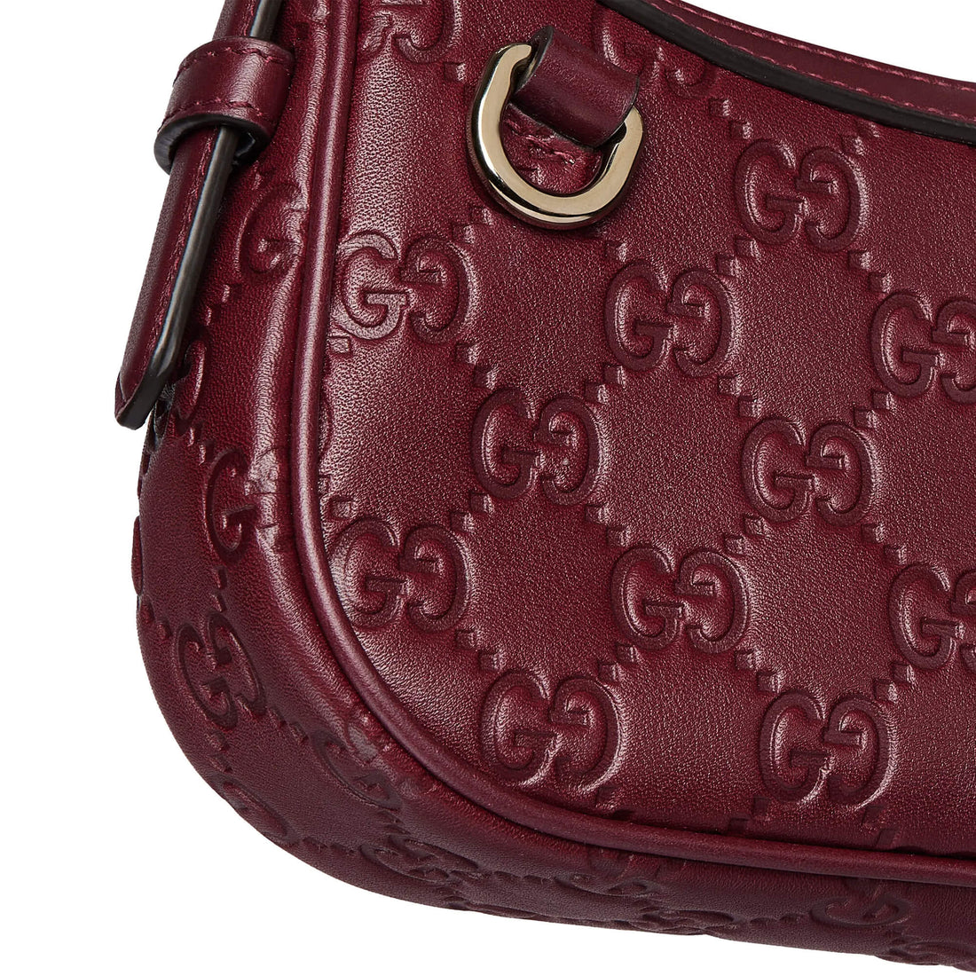 Gucci GG Emblem Mini Leather Shoulder Bag – Rose Ancora