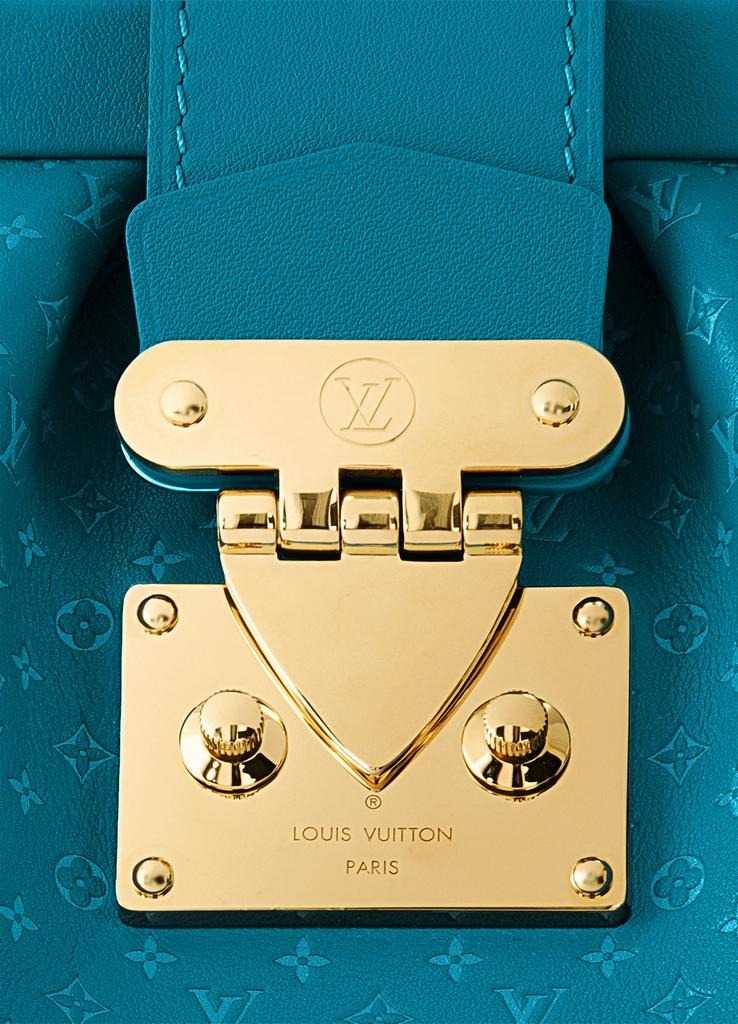 Louis Vuitton Calfskin Monogram Clutch Bag – Blue
