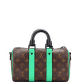 Louis Vuitton Monogram Macassar Keepall Bandoulière 25 Shoulder Bag - Minty Green