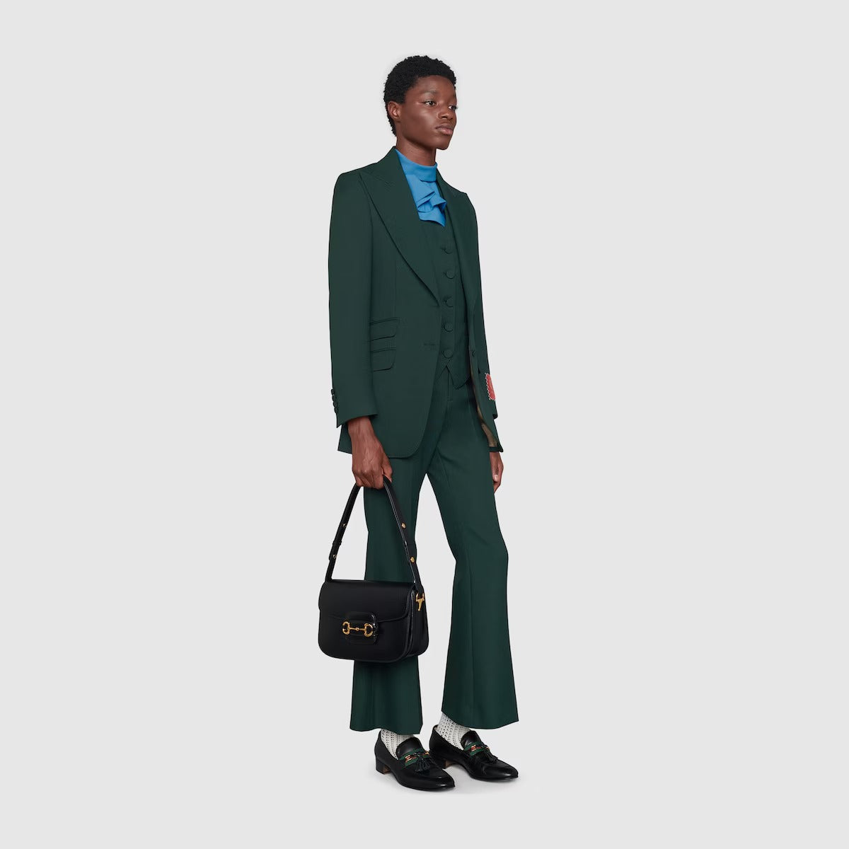 Gucci Horsebit 1955 Medium Shoulder Bag – Black