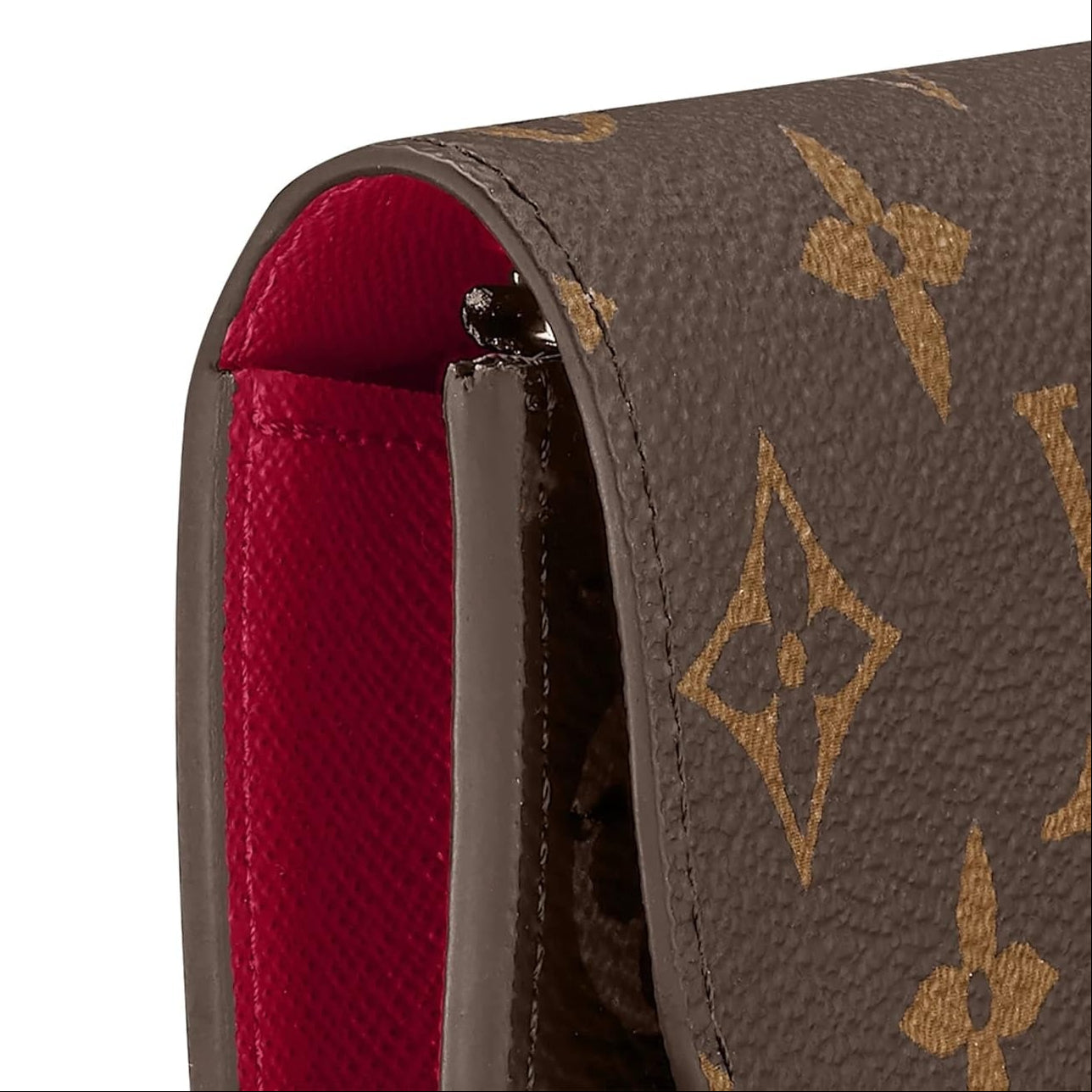 Louis Vuitton Monogram Canvas Emilie Wallet - Fuchsia