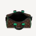 Louis Vuitton Monogram Macassar Keepall Bandoulière 25 Shoulder Bag - Minty Green