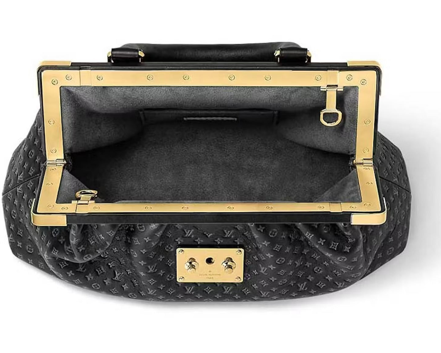 Louis Vuitton Calfskin Monogram Clutch Bag – Black