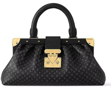 Louis Vuitton Calfskin Monogram Clutch Bag – Black