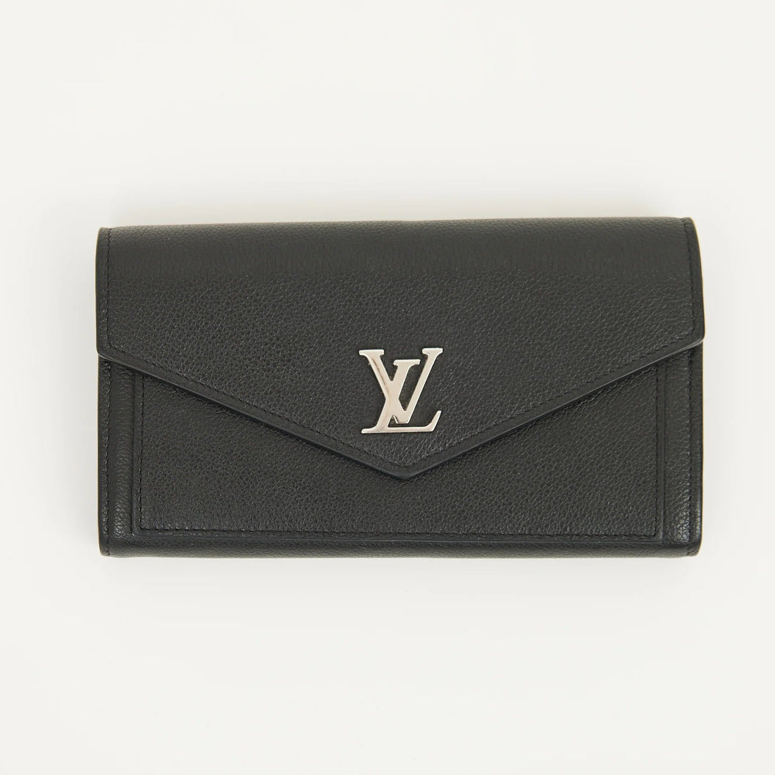 Louis Vuitton Leather Mylockme Wallet - Black