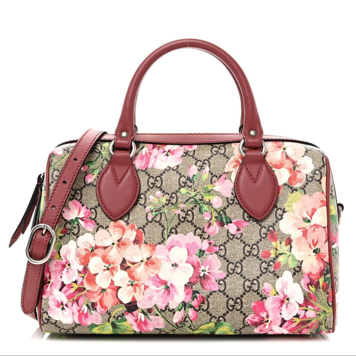 Gucci GG Supreme Top Handle Boston Bag – Brown
