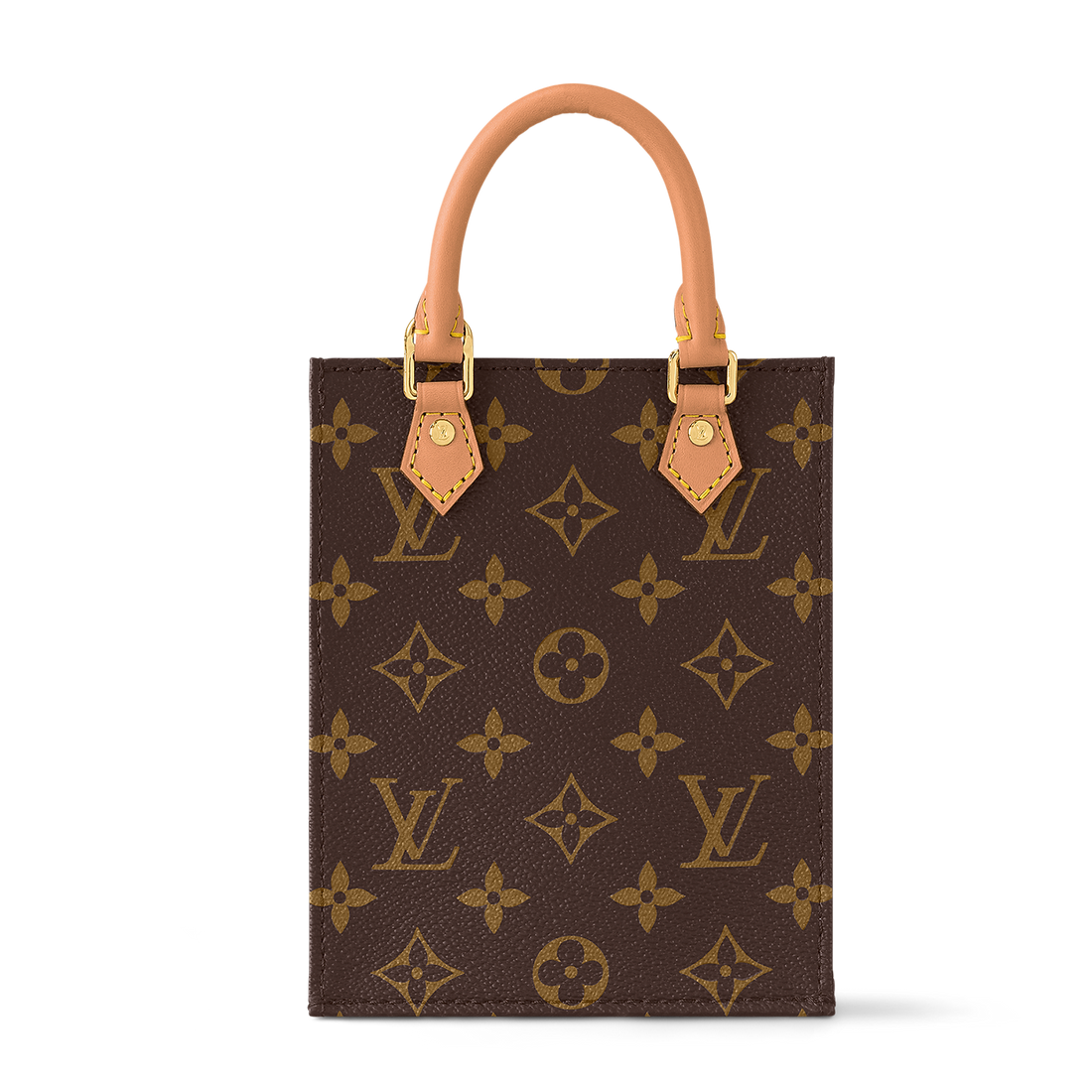 Louis Vuitton Monogram Canvas Petit Sac Plat Shoulder Bag – Brown