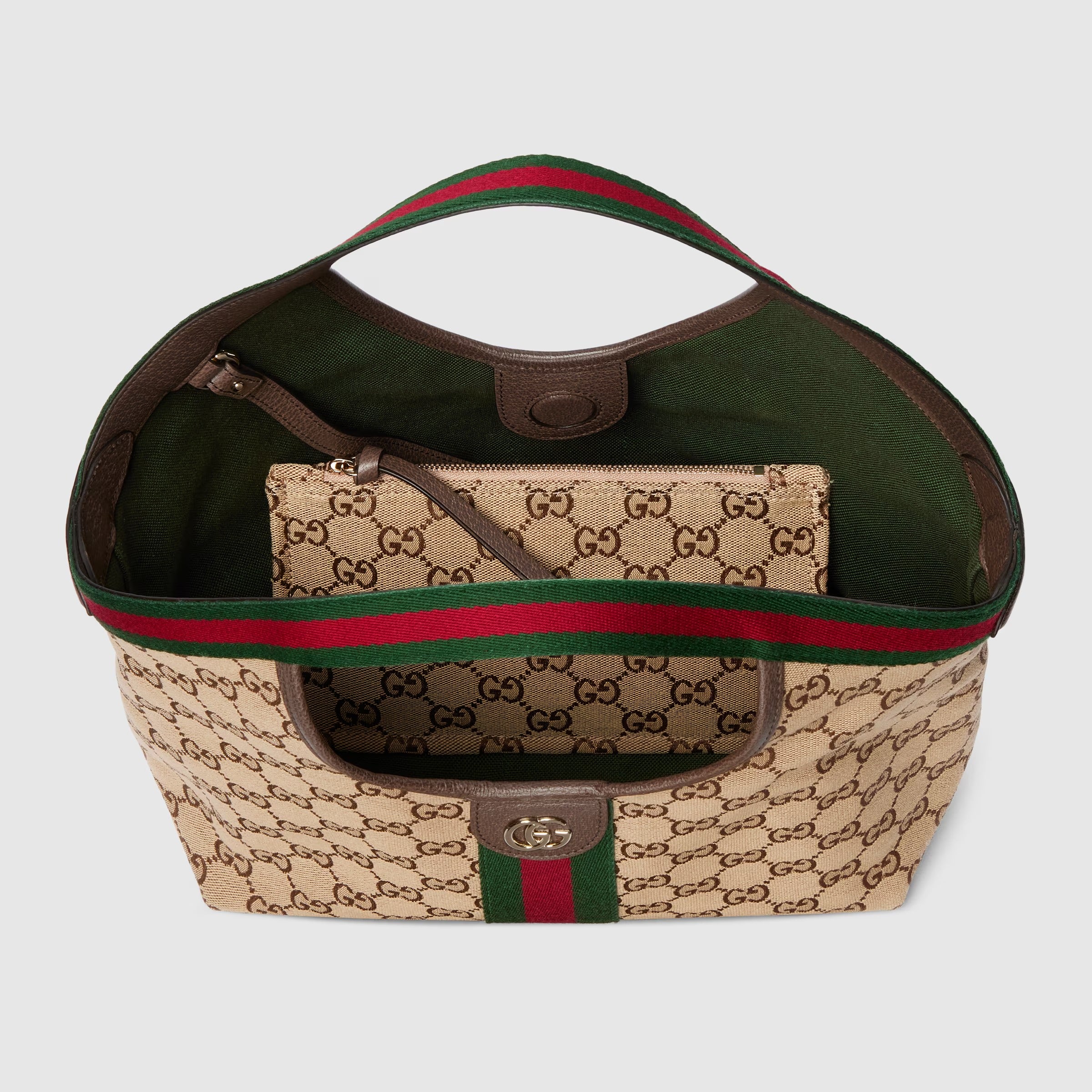 Gucci GG Canvas Giglio Small Tote Bag – Beige Brown