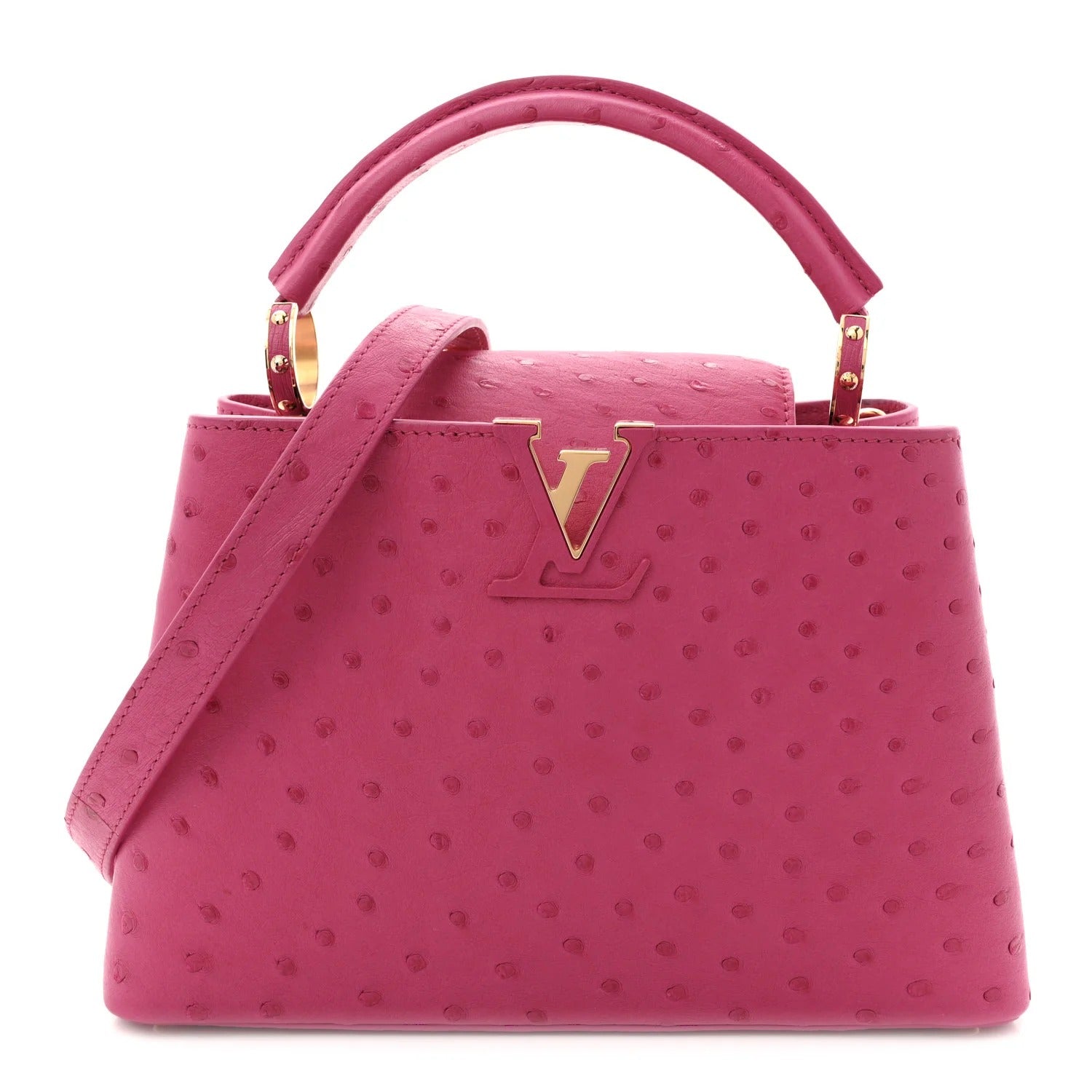 Louis Vuitton  Ostrich Capucines BB – Fuchsia
