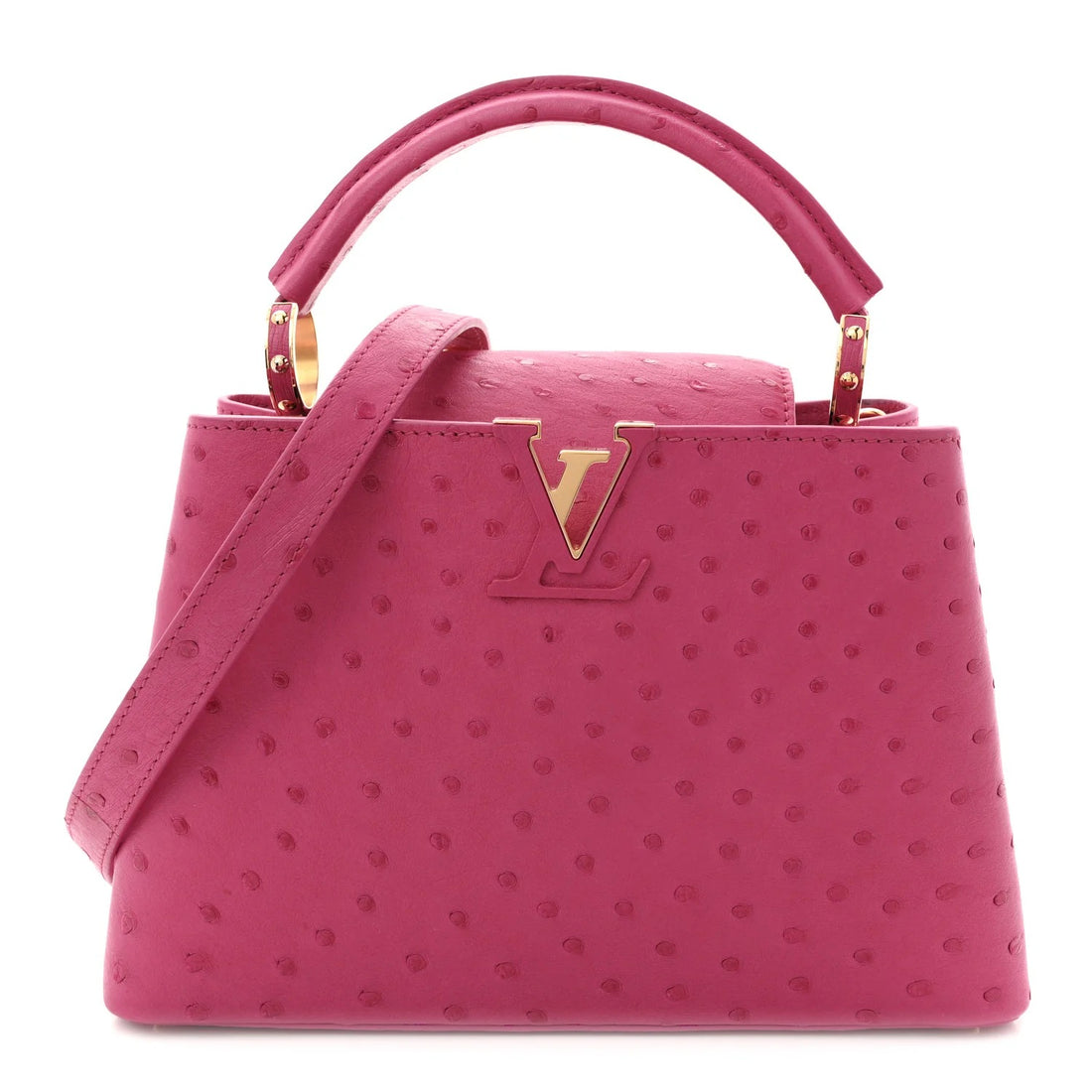 Louis Vuitton Ostrich Capucines BB – Fuchsia