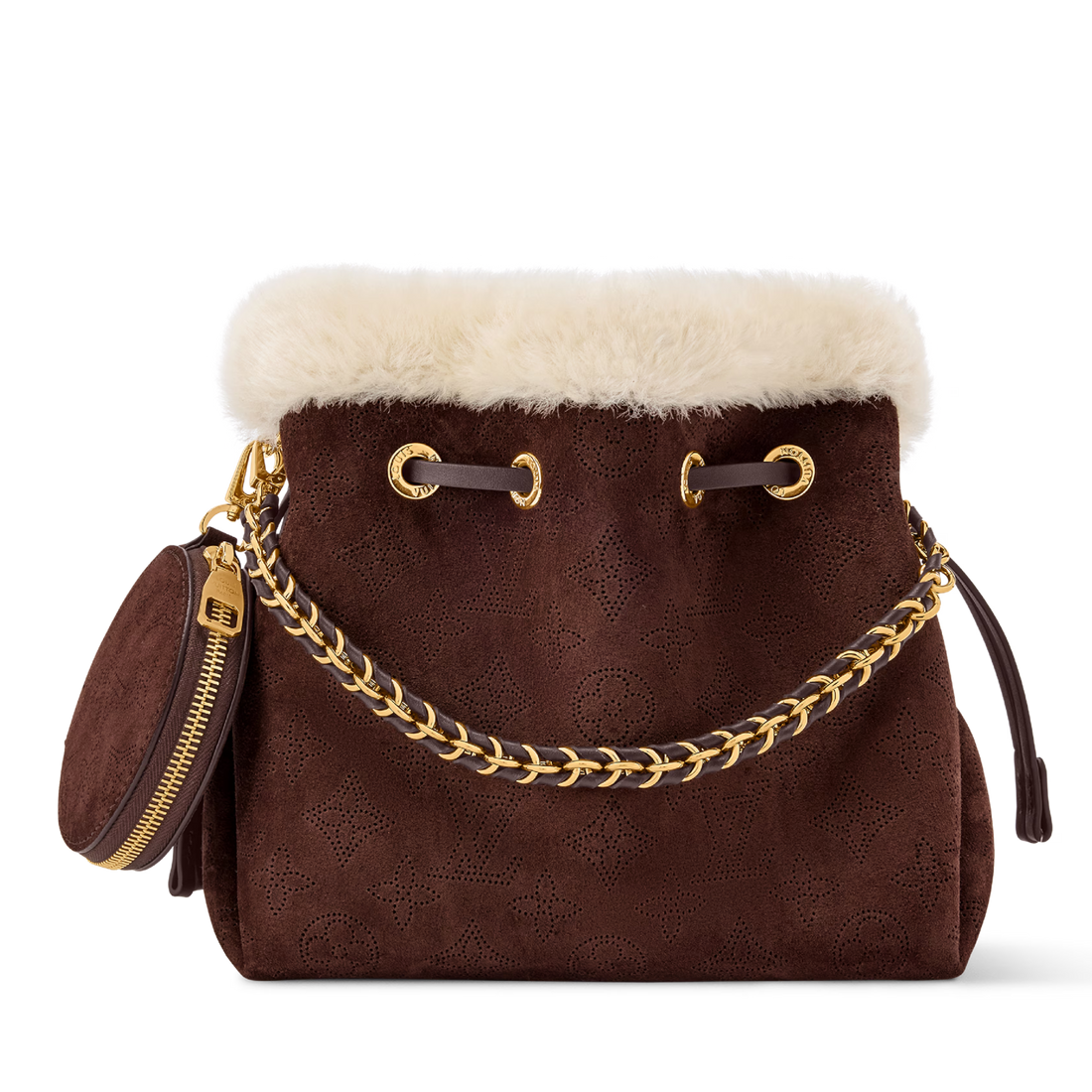 Louis Vuitton Cozygram Suede Leather Bella Tote Bag – Chocolat