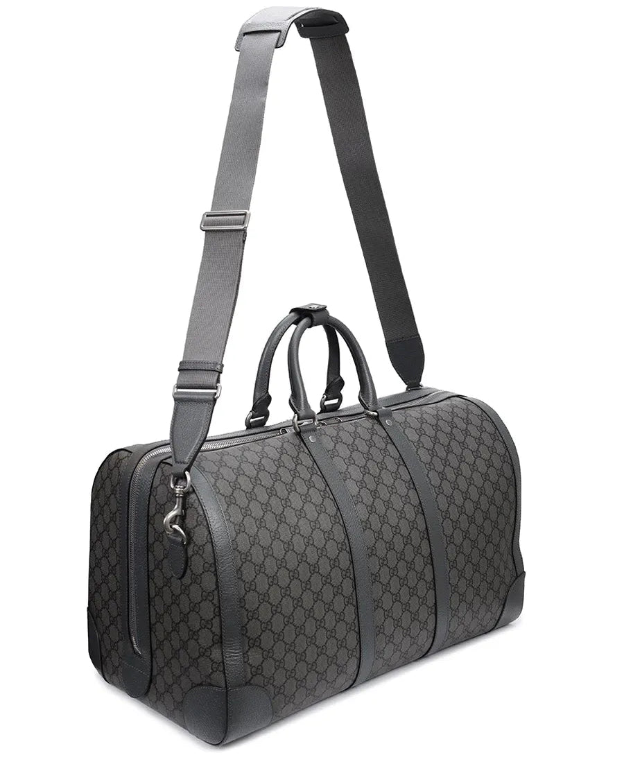 Gucci GG Supreme Canvas Ophidia Duffle Bag – Grey
