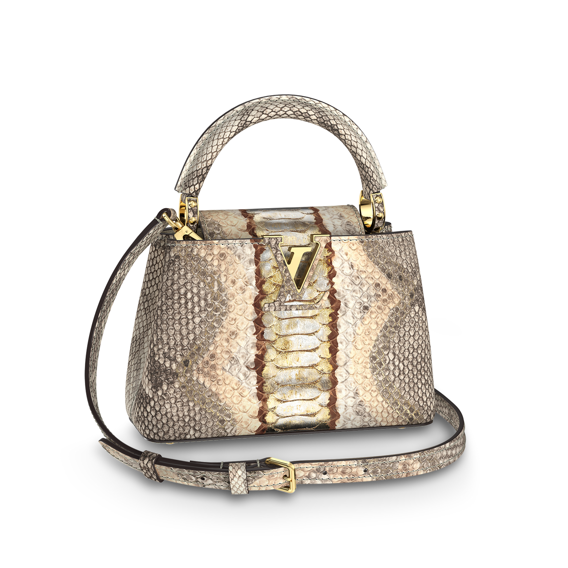 Louis Vuitton Capucines Mini Bag – Gold Silver