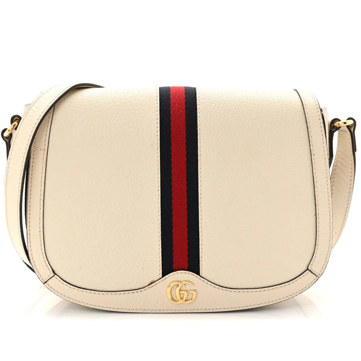 Gucci Textured Calfskin Ophidia Bag – Mystic White