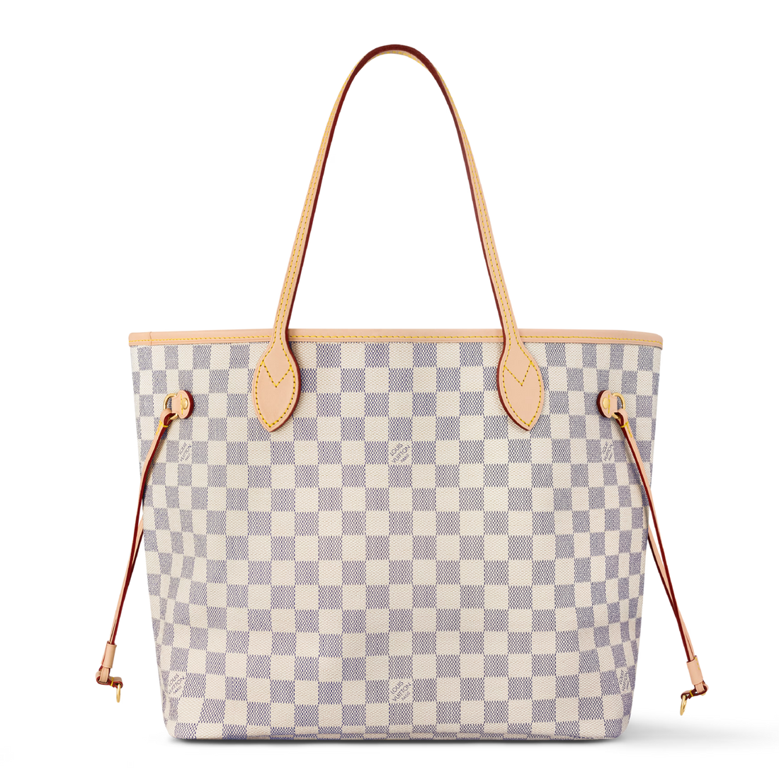 Louis Vuitton Damier Azur Canvas Neverfull MM Tote Bag – Beige