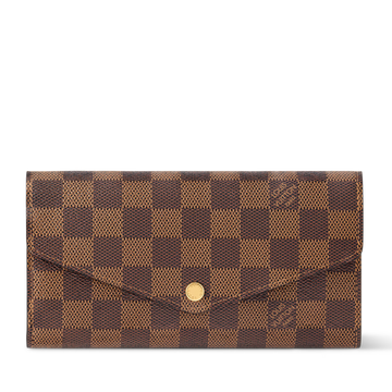Louis Vuitton Damier Ebene Canvas Sarah Wallet – Brown