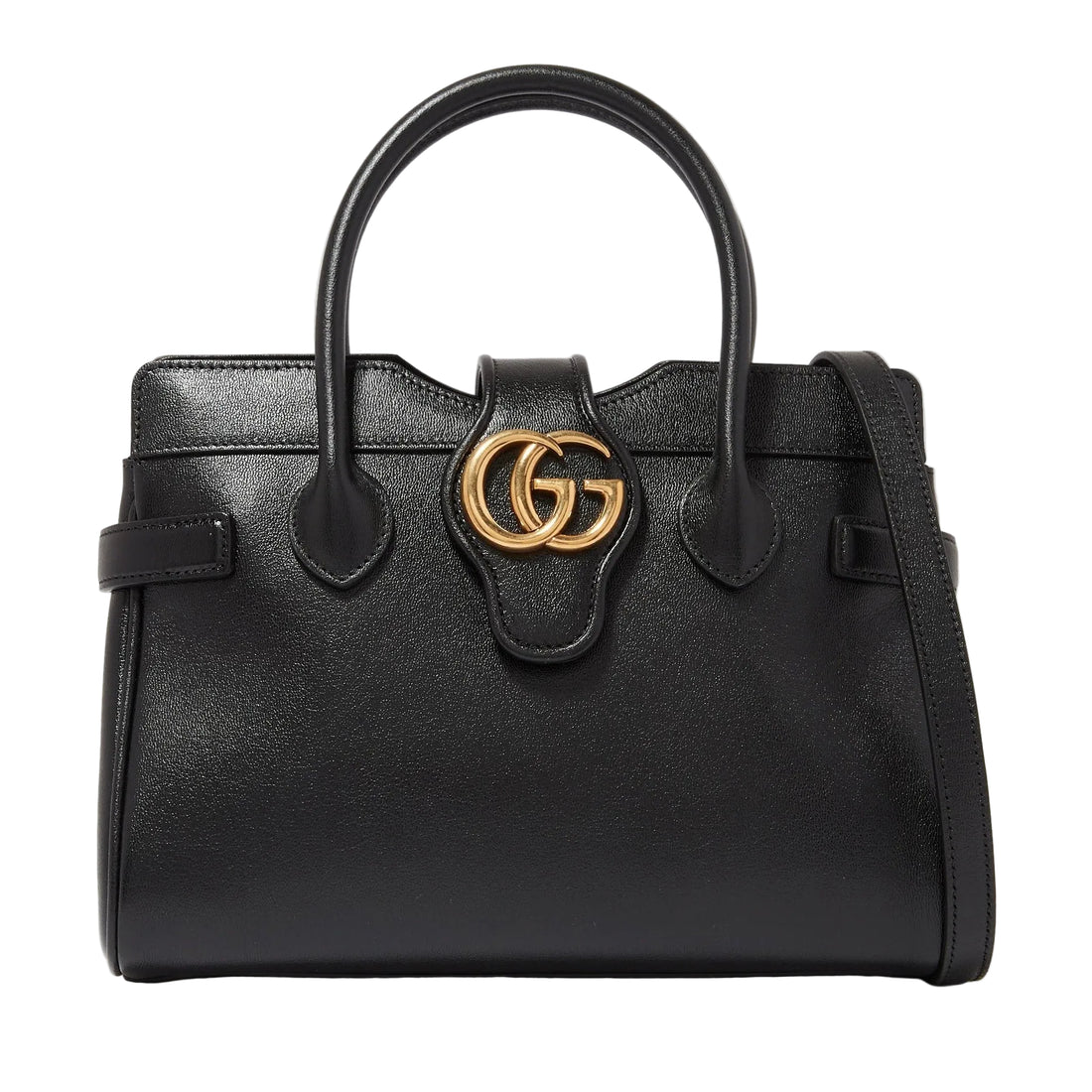Gucci Small Dahlia Top Handle Bag – Black