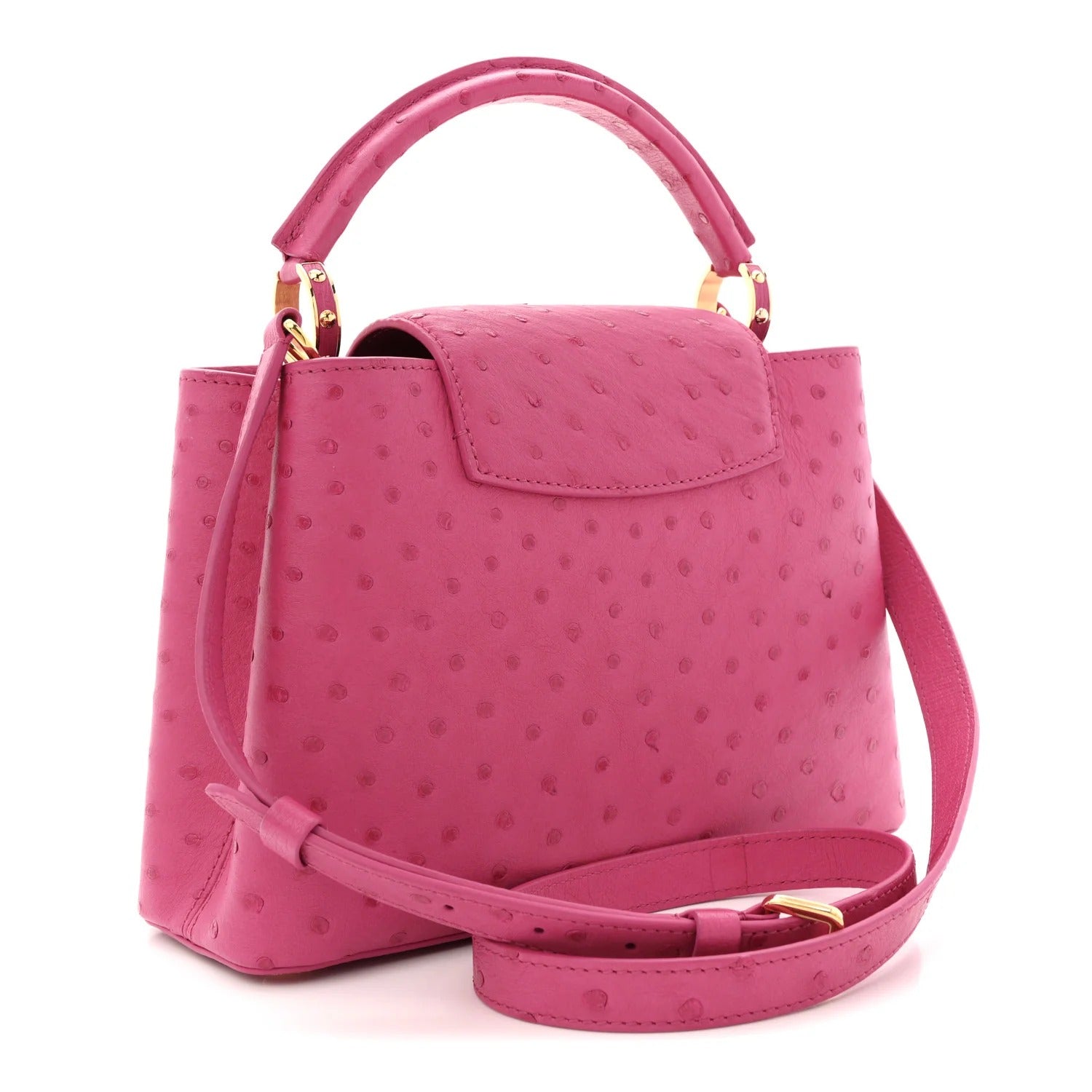 Louis Vuitton  Ostrich Capucines BB – Fuchsia