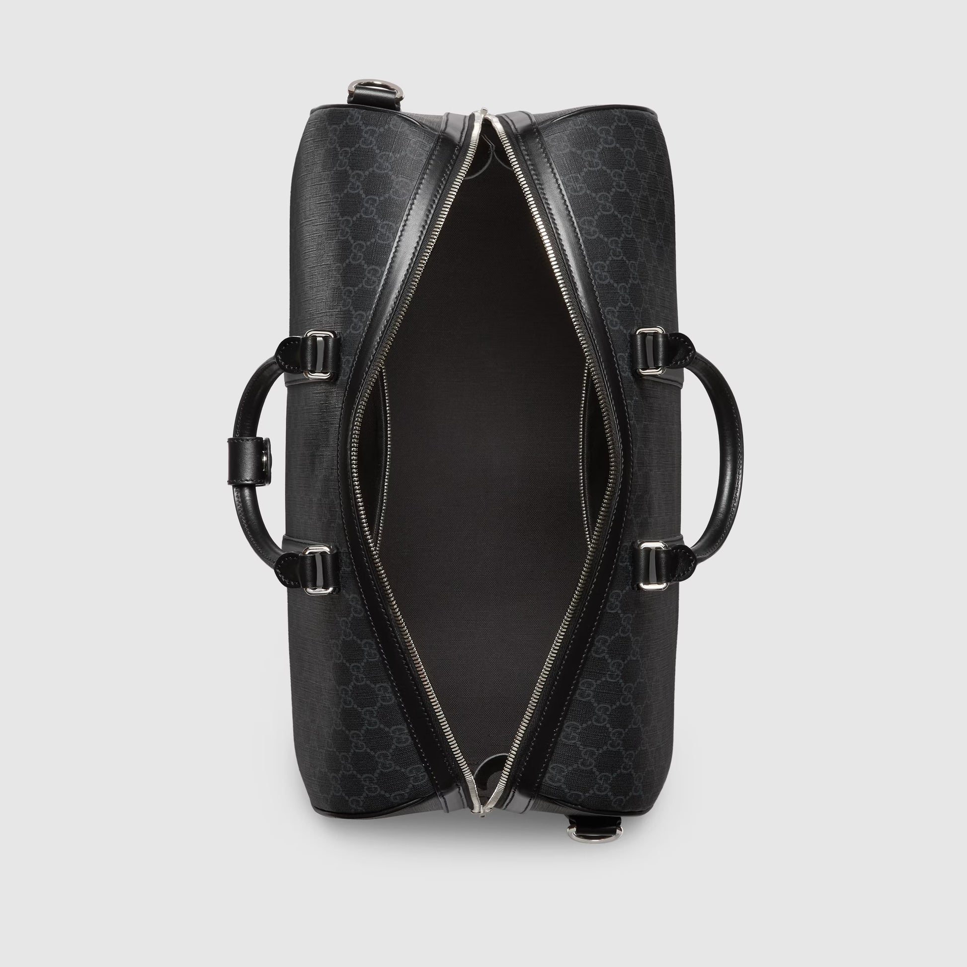 Gucci GG Canvas Medium Holdall Duffle Bag – Black