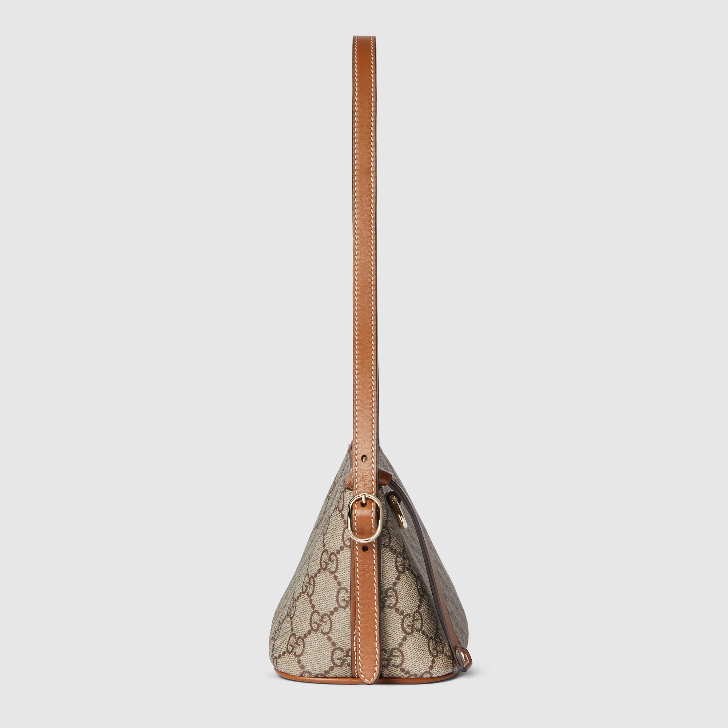 Gucci GG Emblem Small Shoulder Bag – Beige