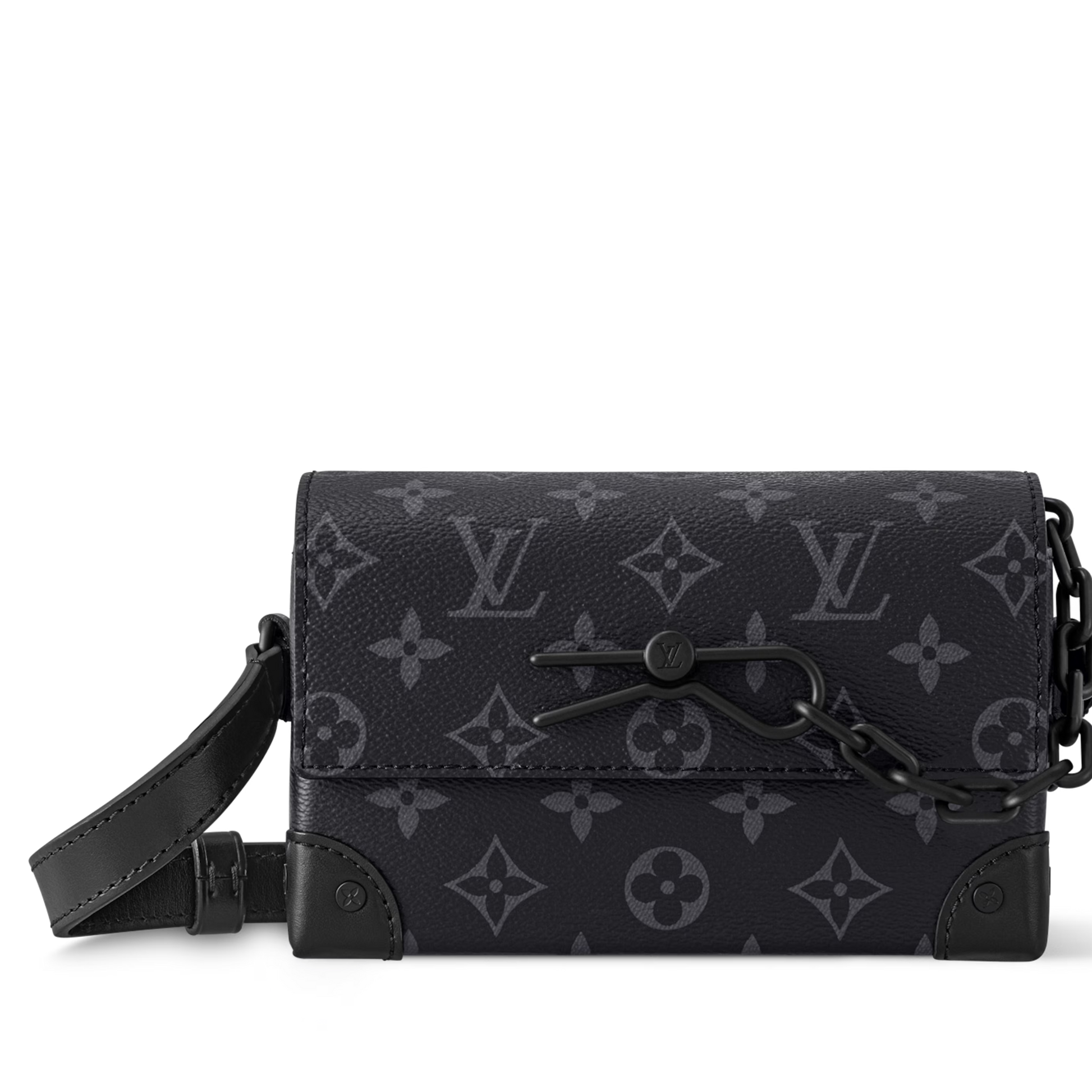 Louis Vuitton Monogram Eclipse Steamer Wearable Wallet – Black