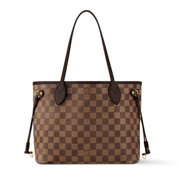 Louis Vuitton Damier Ebene Canvas Neverfull MM Shoulder Bag – Rose Balerine