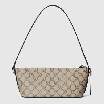 Gucci GG Monogram Small Shoulder Bag – Beige & Black
