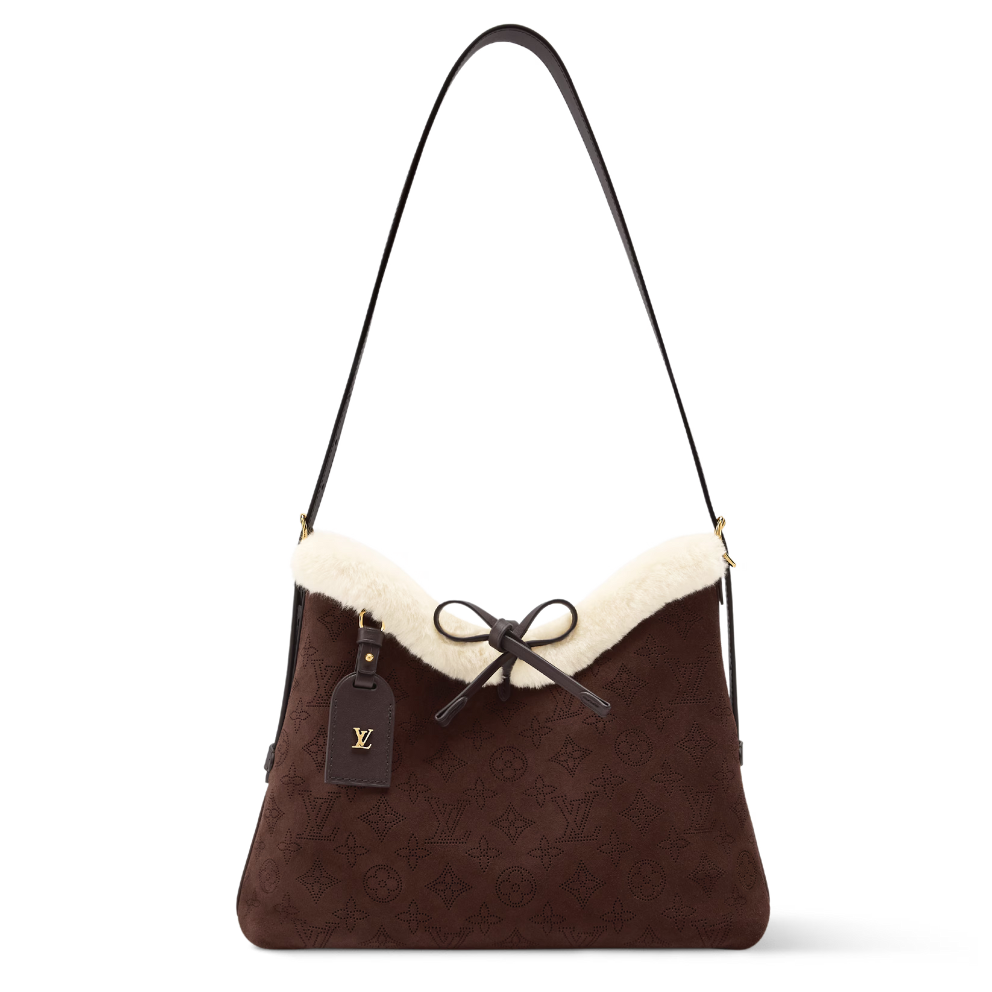 Louis Vuitton Ski Suede Calfkin CarryAll PM Shoulder Bag – Chocolate
