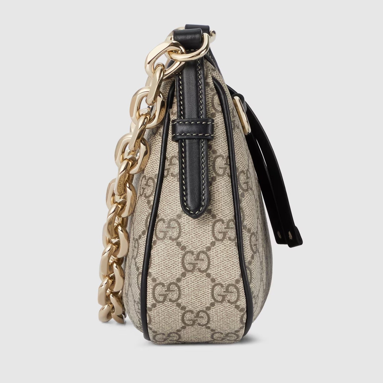 Gucci GG Emblem Small Shoulder Bag – Beige/Brown